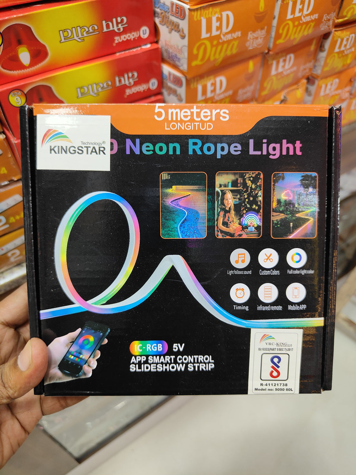 LED Rope Light - Flexible Neon Glow Strip Light for Home & Room Decoration