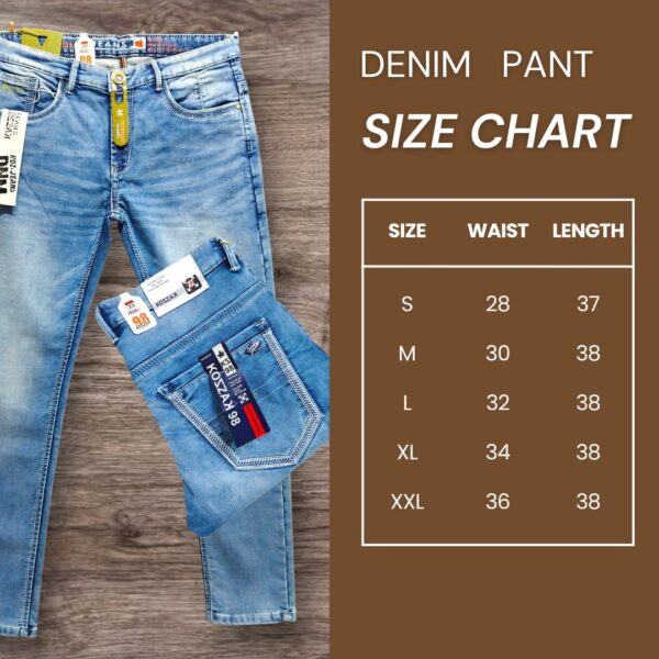 DENIM SIZE CHART